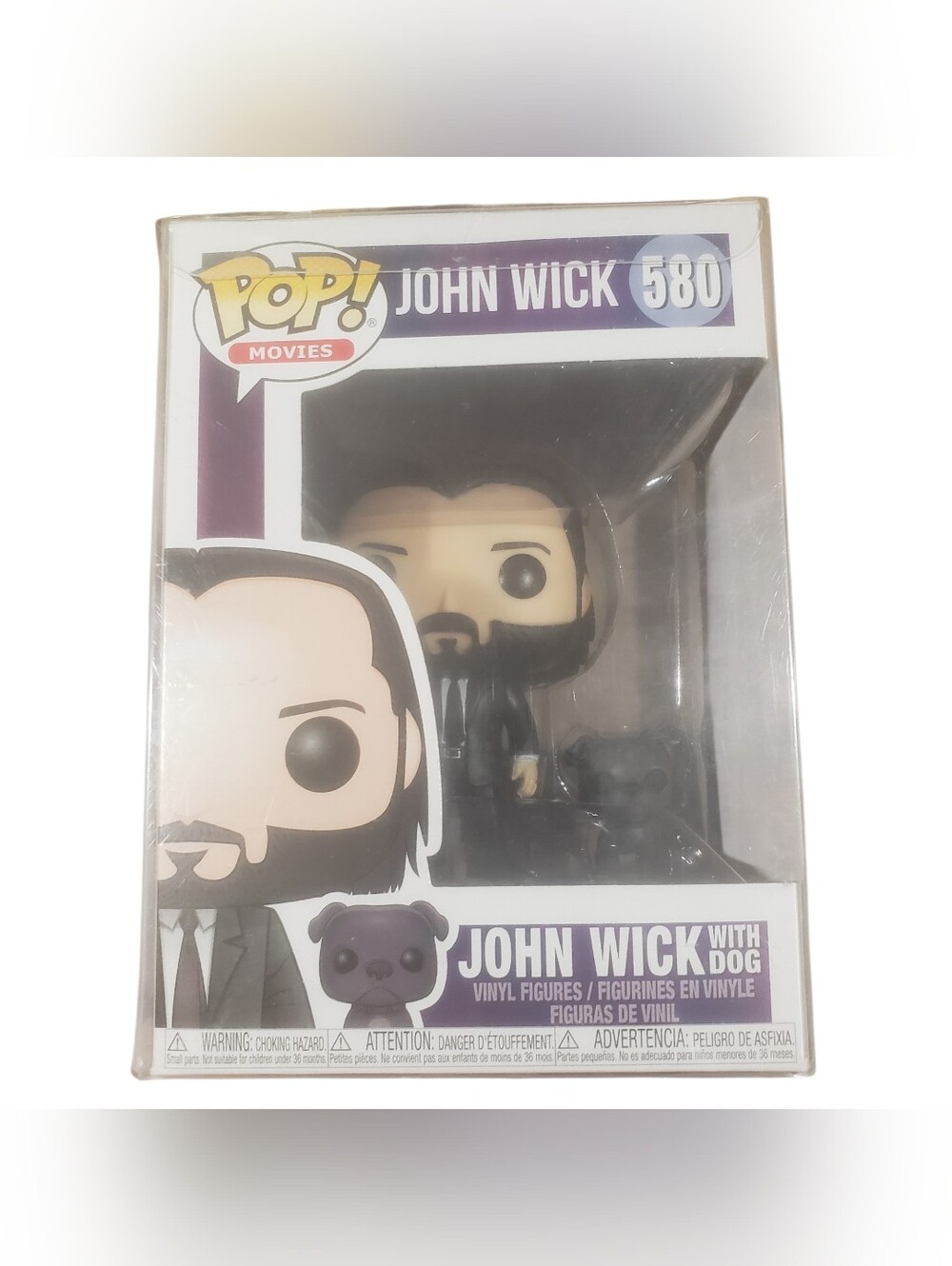 Funko Pop! Movies Vinyl Figures John Wick with Dog #580 Keanu Reeves Collectible